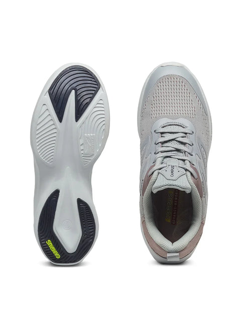 GLIMPSE Grey Women's Running Shoes
